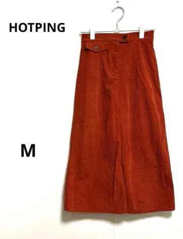 새상품급 핑 스커트 코듀로이 깔끔한 캐주얼 가을/겨울 롱 M