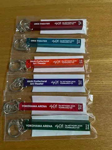 [ 미개봉 ] TM NETWORK 회장 한정 키링 6개 세트