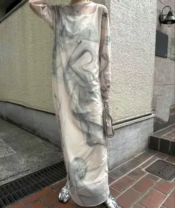 CURL OF SMOKE SHEER DRESS AMERI vintage