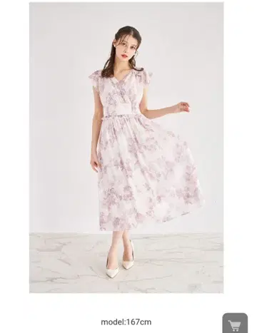 미사용 새상품 tocco closet 플라워 프린트 카슈쿨 원피스