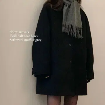 Haus twill half coat 스텐카라 코트 leday