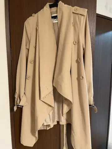 베이지 더블 브레스트 트렌치코트 SLY LANG 겨울 의류 코트