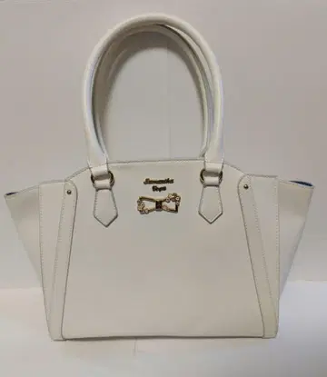 Samantha Vega 화이트 리본 토트백 A4