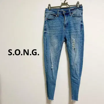 S.O.N.G. 하이라이즈 스키니진 27 여성용