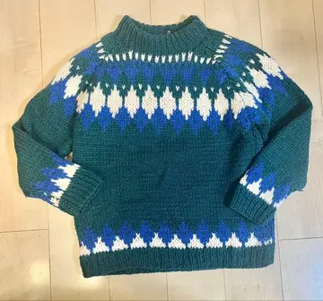 손뜨개질 핸드 니트 빈티지 스웨터 그리스제