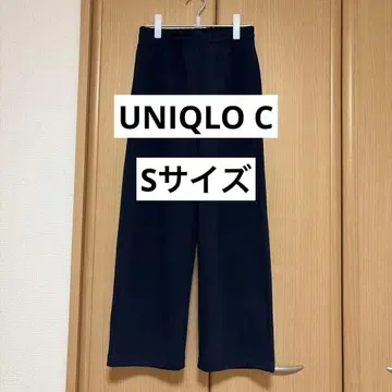 [ UNIQLO ] 맨투맨 와이드 팬츠/표시 사이즈 네이비 S 사이즈