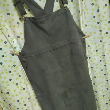 Y177 새상품급 빅 사이즈 오버롤 스커트 5L 그레이