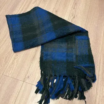 블루 체크 스톨