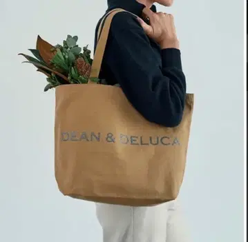 DEAN&DELUCA 차리티 토트백 2025 카페오레 L 사이즈