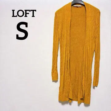 LOFT [ S 사이즈 ] 롱 가디건 오렌지 여성용 가을 겨울 의류