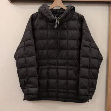 TAION 블랙 다운 자켓 후드 부착