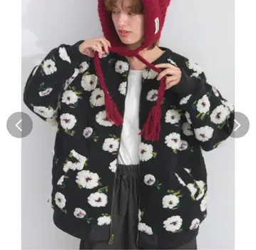 Lupilien 모듬 패턴 보아*퀼팅 리버서블 블루종