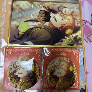 프로세카 해피 컬렉션 벌스데이 시노노메 아키토 아크릴 색지 캔뱃지 세트