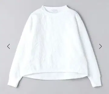 플라워 자카드 롱 슬리브 맨투맨