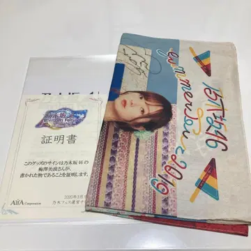 우메자와 미나미 친필 사인 태피스트리