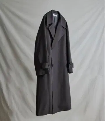 WYM 트렌치코트 차콜 그레이