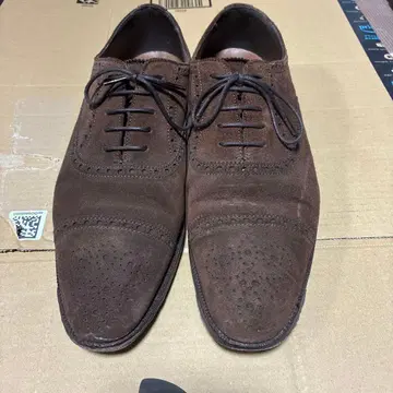 ONLY 브라운 스웨이드 옥스퍼드 신발