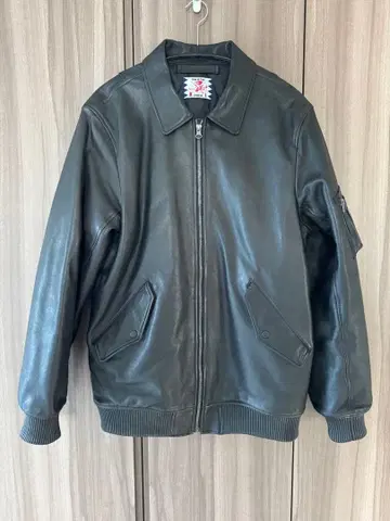 SON OF THE CHEESE 블랙 가죽 자켓