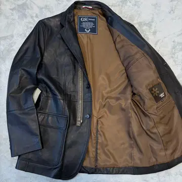 새상품급 2way G-stage 램 가죽 테일러드 자켓 블랙 L