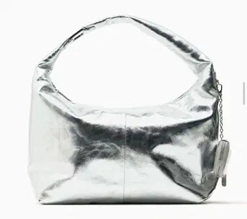 ZARA x MAISON 자라 실버 메탈릭 핸드백