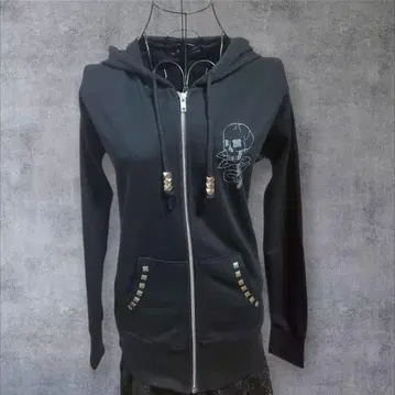 페어리 그런지 스컬 프린트 후드티 헤이세이 갸루 y2k