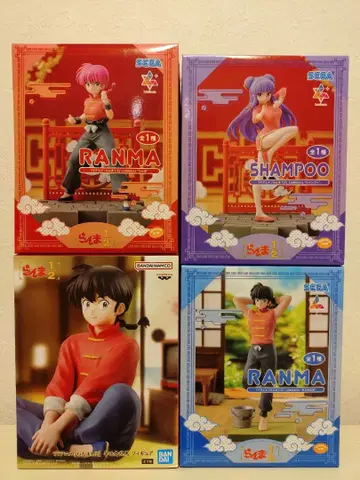 란마 1/2 란마 샴푸 피규어 4개 세트 판매
