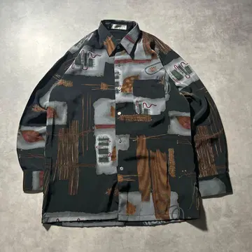 빈티지 올 패턴 레트로 모드 아트 유럽풍 디자인 셔츠