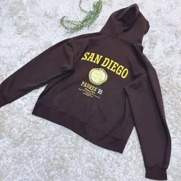 [ 새상품급 ] 샌디에이고 파드레스 풀오버 후드티 후디 속기모 L 브라운
