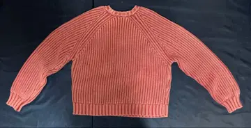 핑크 리브 니트 스웨터