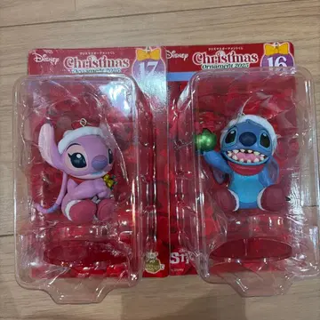 디즈니 오너먼트 복권 엔젤 스티치 세트