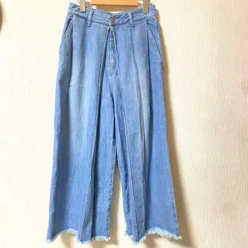 EMODA 컷팅 데님 와이드 팬츠 사이즈 [ M ]