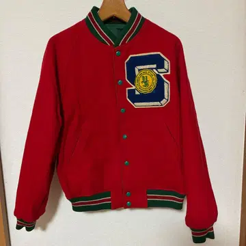 빈티지 리버서블 점퍼 바시티 자켓 유니버시티 샵