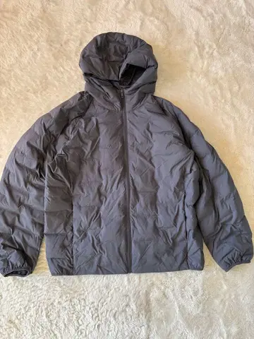 새상품급 UNIQLO 유니클로 퍼프테크 후드티 자켓 XL 그레이