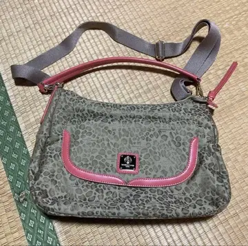 Christian Oliver 레오파드 무늬 숄더백