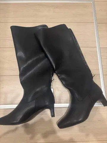 미사용 새상품 블랙 롱 부츠 LL 사이즈