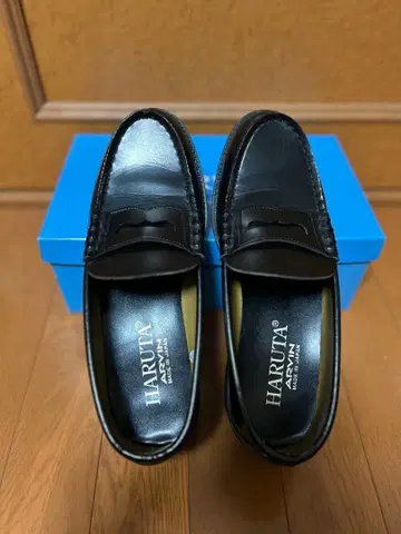 HARUTA 블랙 로퍼 일본제 6550 26cm