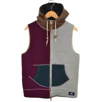 짐 마스터 GYM MASTER 리버서블 슬리브리스 지퍼 후드티