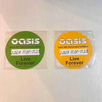 OASIS/리브 포에버/오아시스전/공식 굿즈/패스 스티커/2종