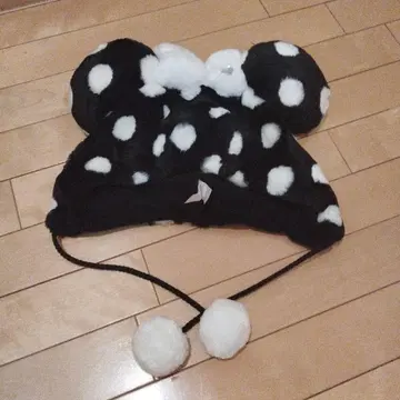 미키 모양 물방울 패턴 모자