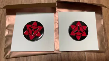 NARUTO 우치하 사스케 샤린간 영원한 만화경 사륜안 핀즈 2개 세트