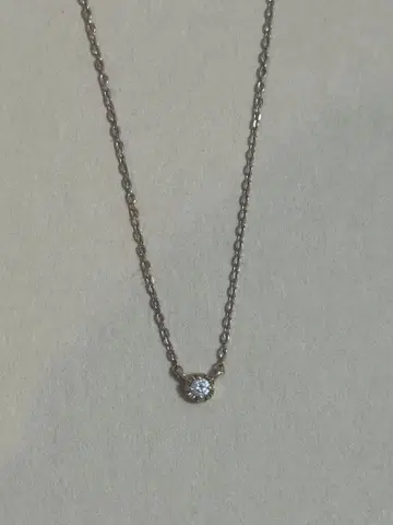 ete 에테 다이아몬드 목걸이 K10 핑크 골드 0.02ct