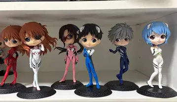 qposket 에반게리온 피규어 6체 세트 전 색상 A