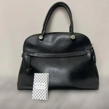 훌라 파이퍼 2way 숄더백 가죽 블랙