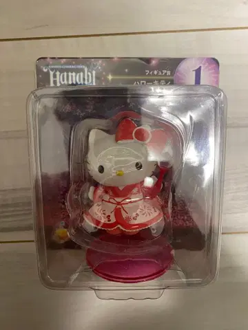 해피 복권 헬로키티 피규어상 불꽃놀이 HANABI