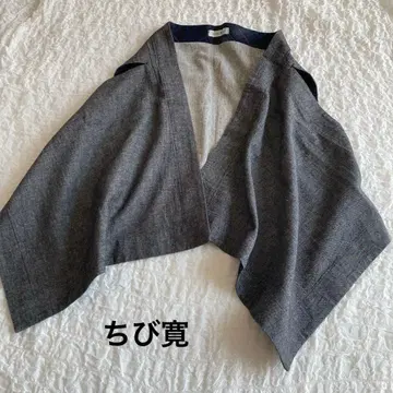 치비칸 치비칸 면 린넨 가디건 판초 베스트