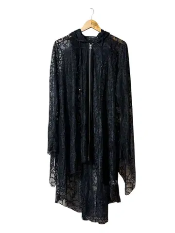 CIVARIZE 시버라이즈 플라워 레이스 고딕 플레어 후드티