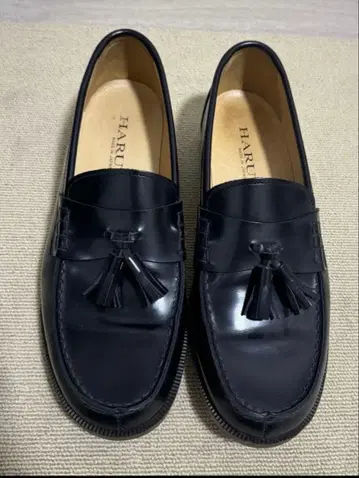 HARUTA 로퍼 26.5cm 태슬 로퍼 블랙