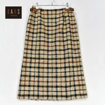 닥스 체크 스커트 빅 체크 무늬