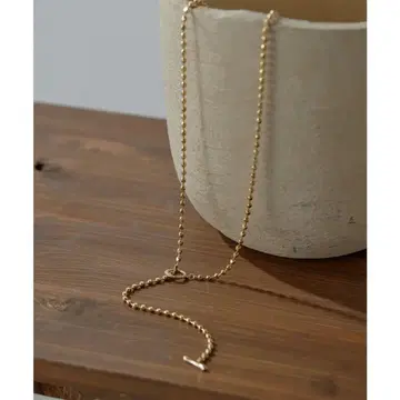 개럴개런트 도트 체인 롱 목걸이 골드