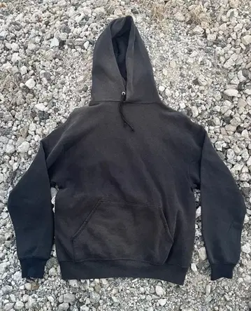 최상급 페이드 80s USA제 JERZEES 풀오버 후드티 블랙